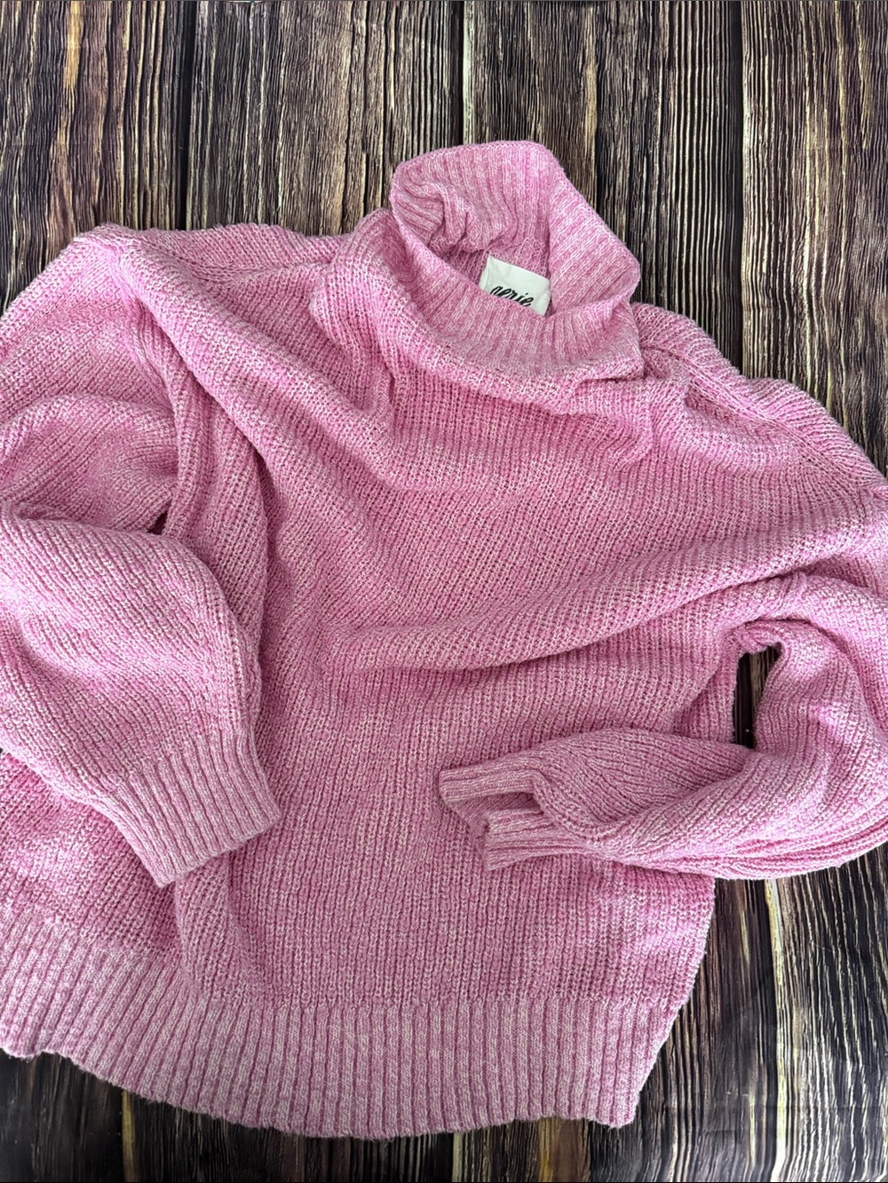 Aerie Cozy Pink Slouchy Sweater